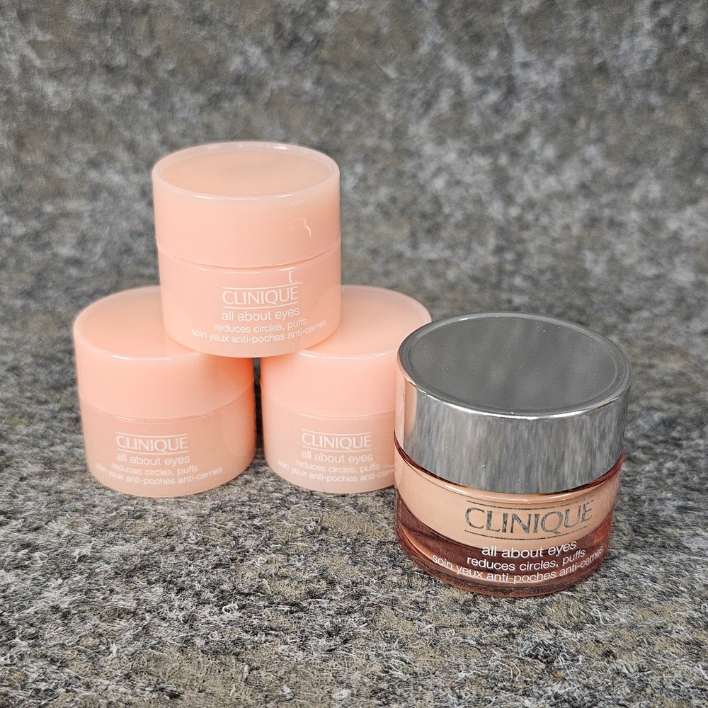 Clinique All About Eyes Eye Cream, 4 sample size jars